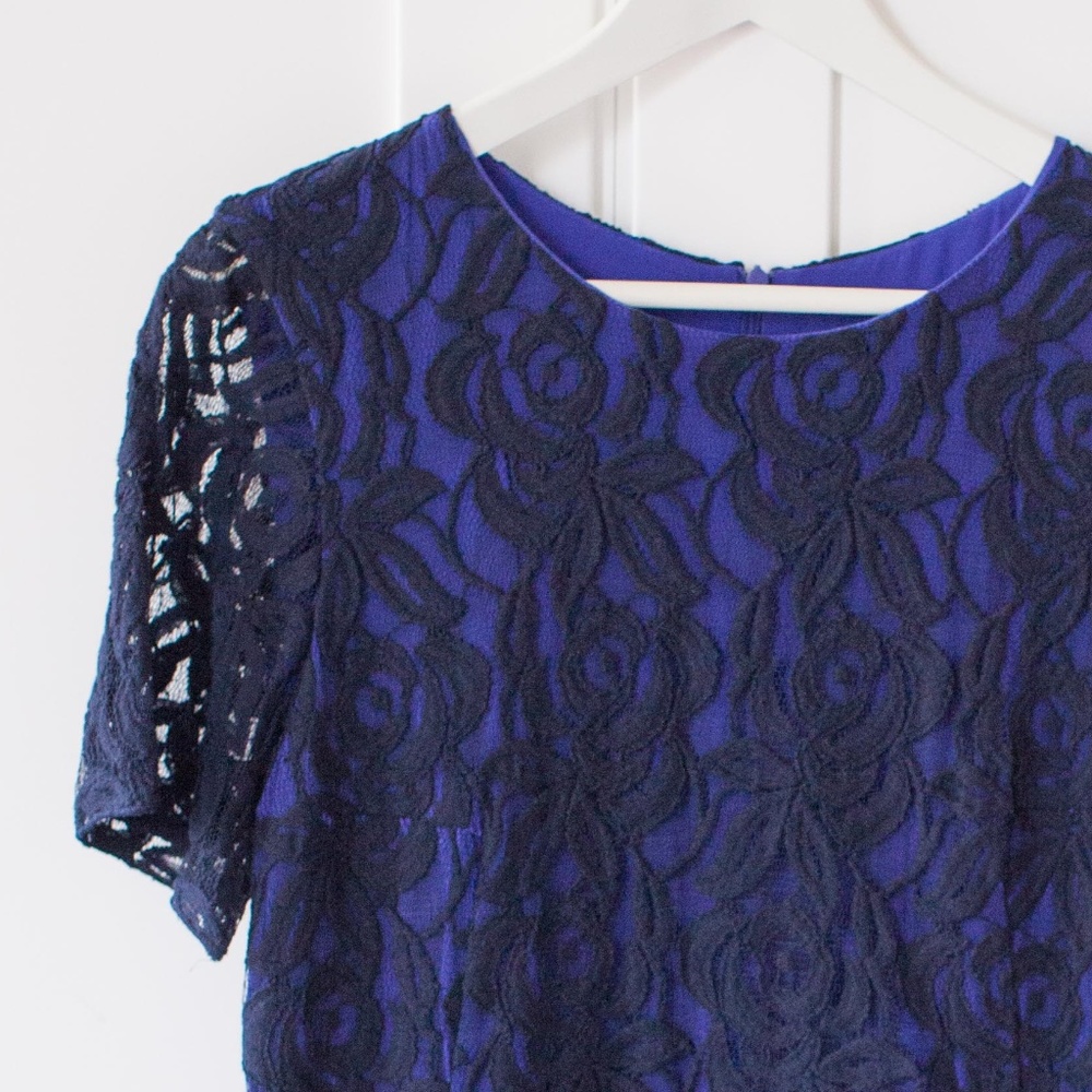 Paul Smith elegant black & blue lace dress